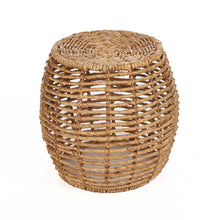 The Gustih Stool - Natural in palm leaf — handmade luxury stool curated by Laiyahome — view 3