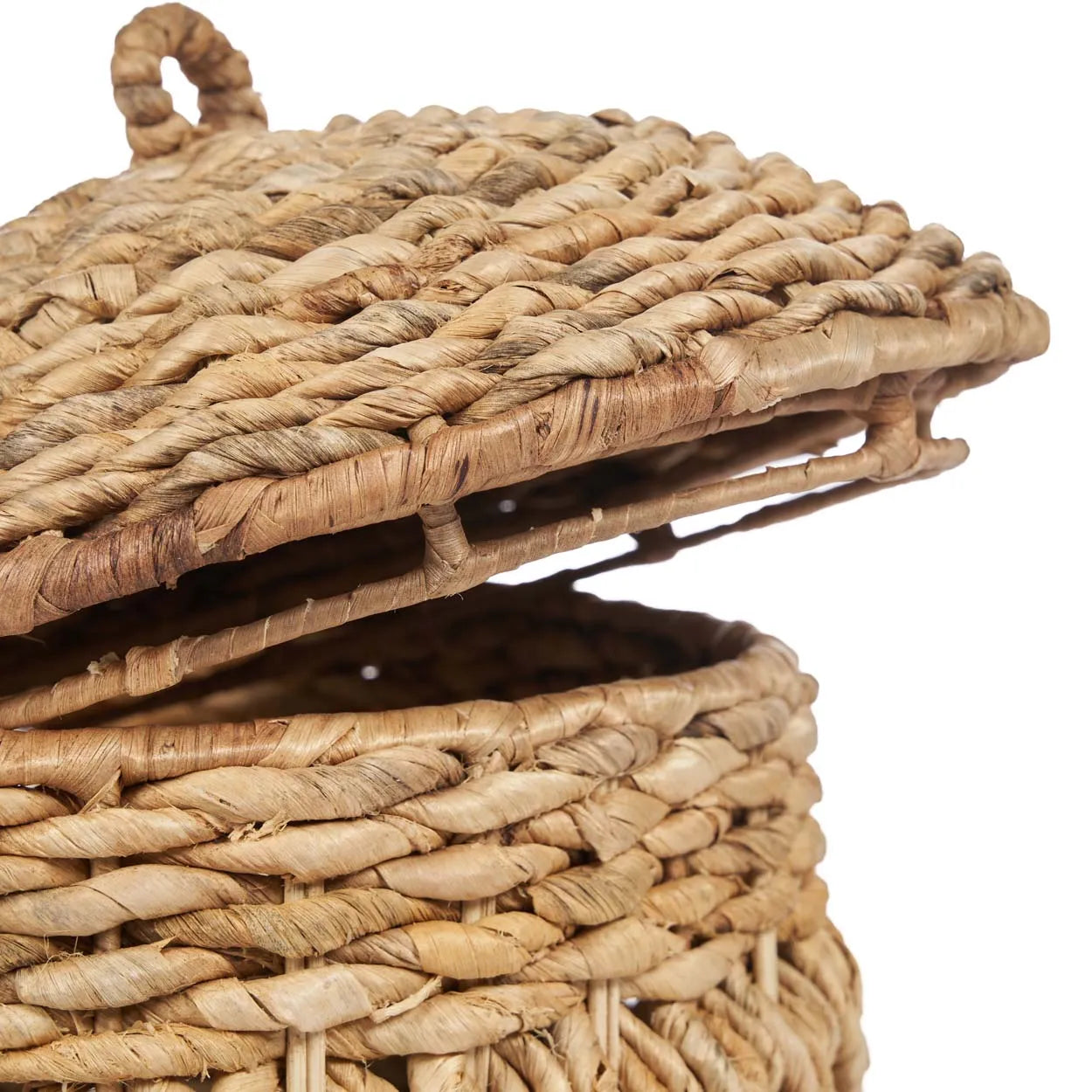 The Tarajih Basket - Natural - M in palm leaf — handmade luxury storage basket curated by Laiyahome — view 4