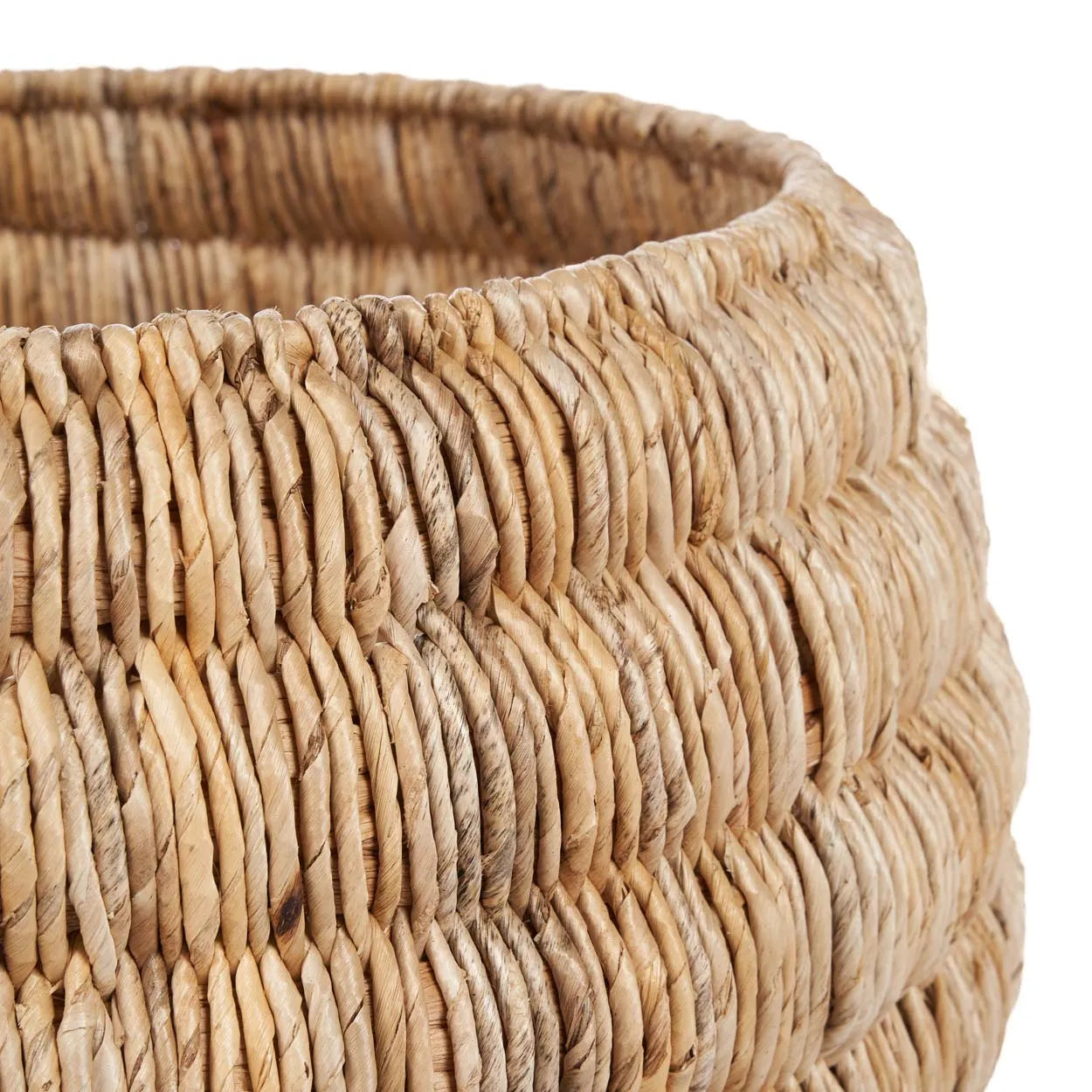 The Tatum Basket - Natural in palm leaf — handmade luxury storage basket curated by Laiyahome — view 4