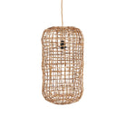 The Kuso Pendant - Natural - M in palm leaf — handmade luxury pendant lamp curated by Laiyahome — view 3