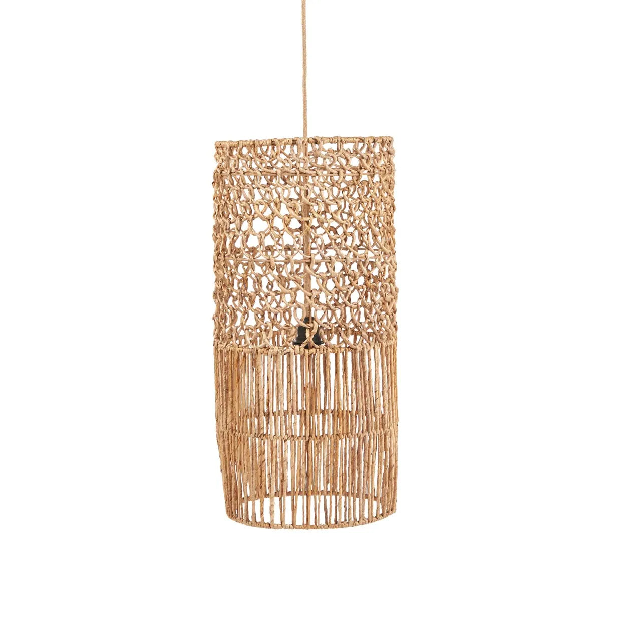 The Takuhanki Pendant - Natural - L in palm leaf — handmade luxury pendant lamp curated by Laiyahome — view 3