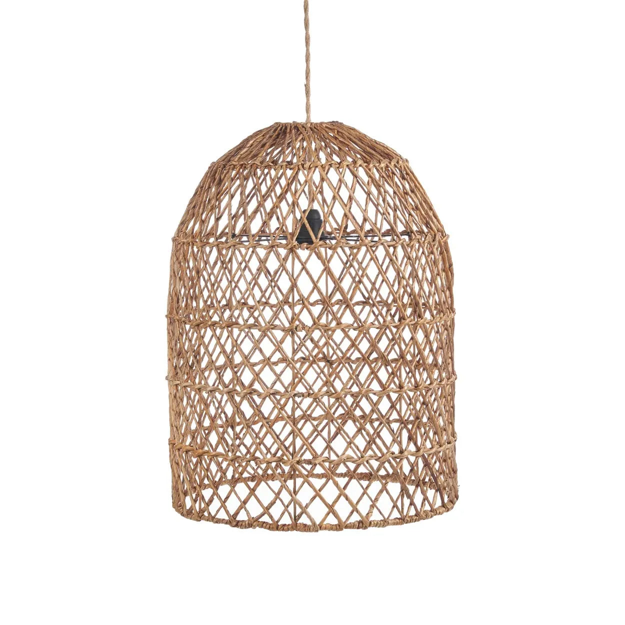 The Xiomara Pendant - Natural - S in palm leaf — handmade luxury pendant lamp curated by Laiyahome — view 3