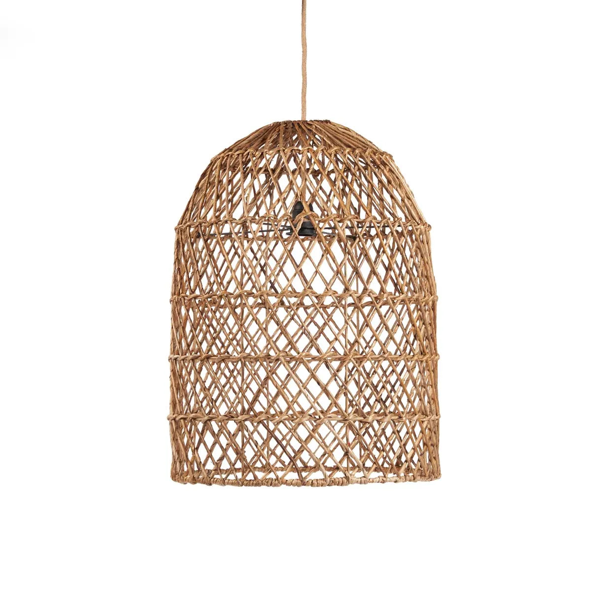 The Xiomara Pendant - Natural - L in palm leaf — handmade luxury pendant lamp curated by Laiyahome — view 3