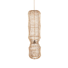 The GuanYin Pendant - Natural - XL in palm leaf — handmade luxury pendant lamp curated by Laiyahome — view 3