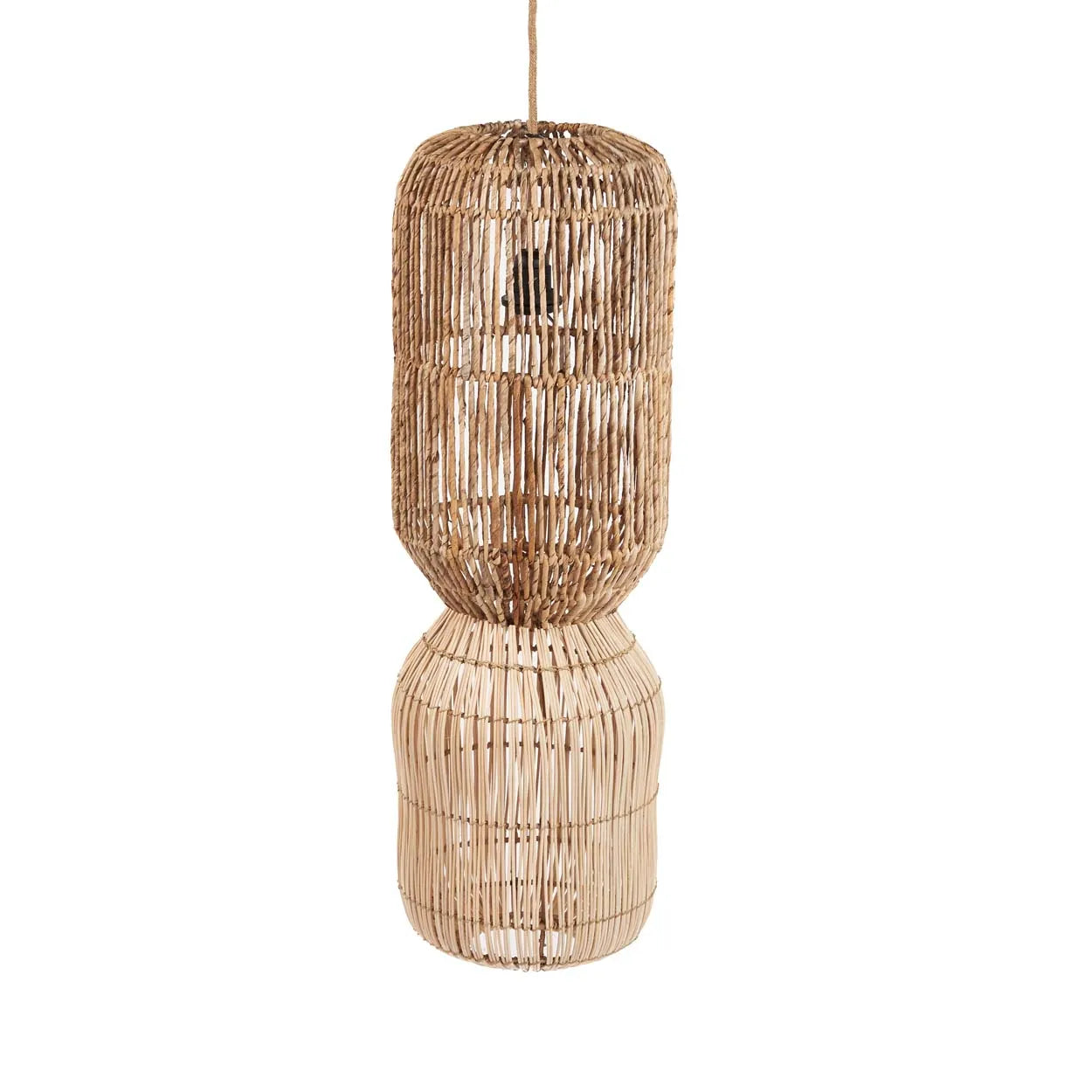 The ChemChem Pendant - Natural - XL in rattan — handmade luxury pendant lamp curated by Laiyahome — view 3