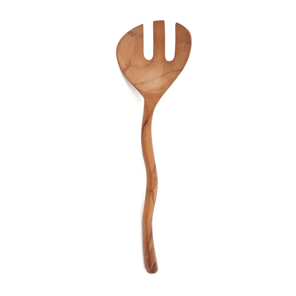 The Twisted Salad Fork - Natural in wood — handmade luxury table fork curated by Laiyahome