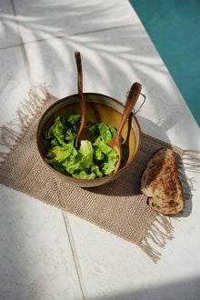 The Twisted Salad Fork - Natural in wood — handmade luxury table fork curated by Laiyahome — view 2