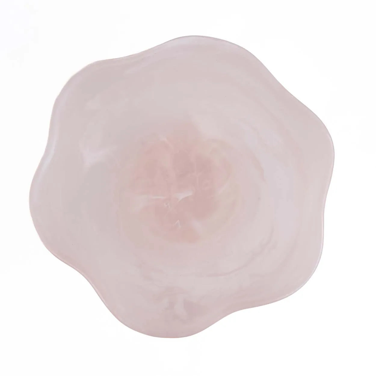 The Resin Organic Fruit Stand - Pink White in polyresin — handmade luxury fruit bowl curated by Laiyahome — view 4