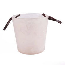 The Resin Ice Bucket - Pink White in polyresin — handmade luxury ice bucket curated by Laiyahome — view 4