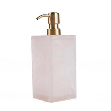 The Resin Soap Dispenser - Pink White in polyresin — handmade luxury soap dispenser curated by Laiyahome — view 3