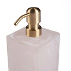 The Resin Soap Dispenser - Pink White in polyresin — handmade luxury soap dispenser curated by Laiyahome — view 4