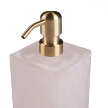 The Resin Soap Dispenser - Pink White in polyresin — handmade luxury soap dispenser curated by Laiyahome — view 4