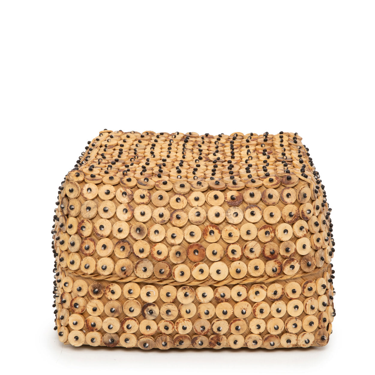 The Coconut Shell Basket - Natural - L in bamboo — handmade luxury storage basket curated by Laiyahome — view 3