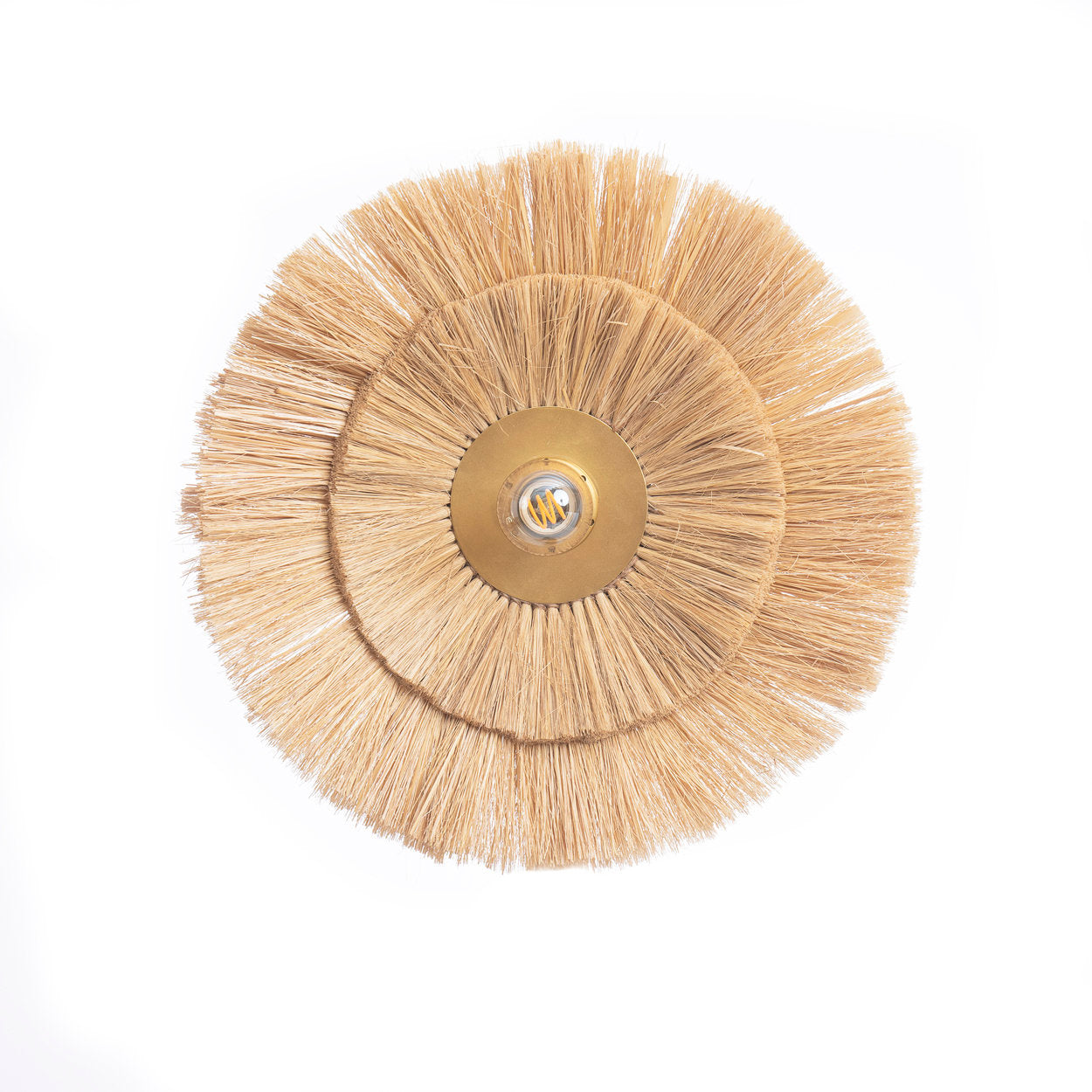 The Double Trouble Wall Lamp - Natural Gold - M in grass — handmade luxury wall light curated by Laiyahome — view 3