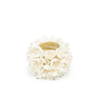 The Flower Power Candle Holder - S – shell tea light holder in white – product view 1