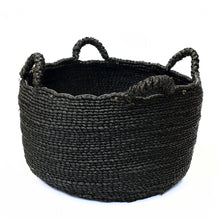 The four hands sneakers - Black - L in seagrass — handmade luxury storage basket curated by Laiyahome — view 3