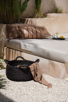 The four hands sneakers - Black - L in seagrass — handmade luxury storage basket curated by Laiyahome — view 2