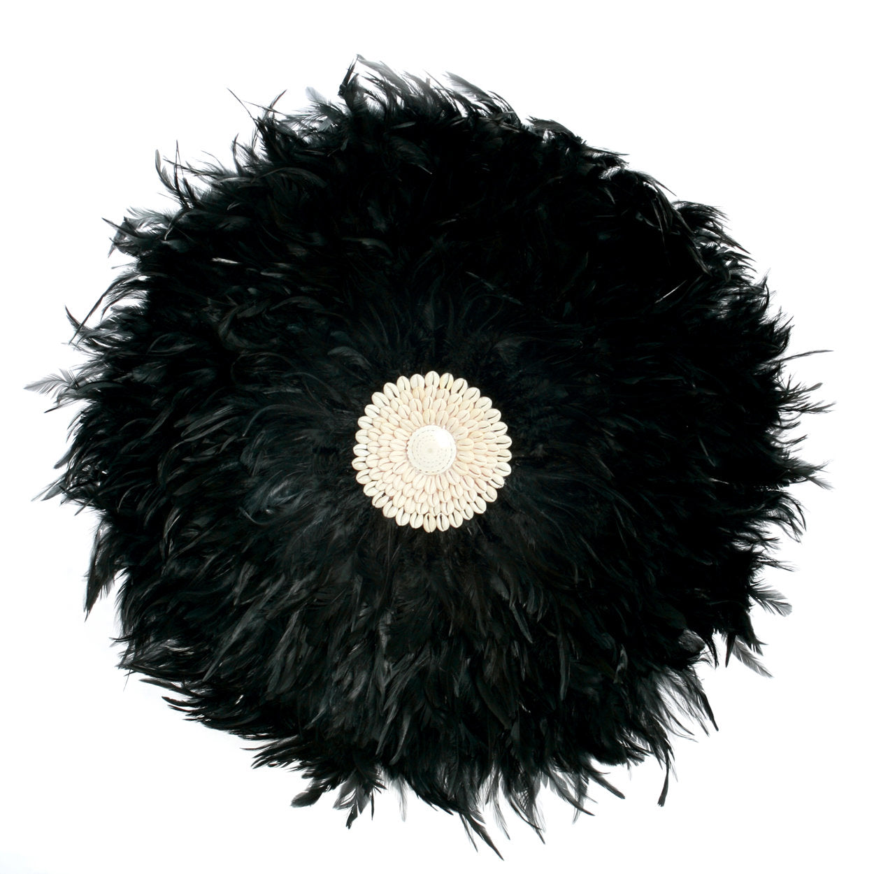 The Coastal Juju - Black - L in feather — handmade luxury wall decoration curated by Laiyahome — view 3