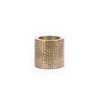 The Croco Candle Holder - Brass - M – aluminium candle holder – product view 1