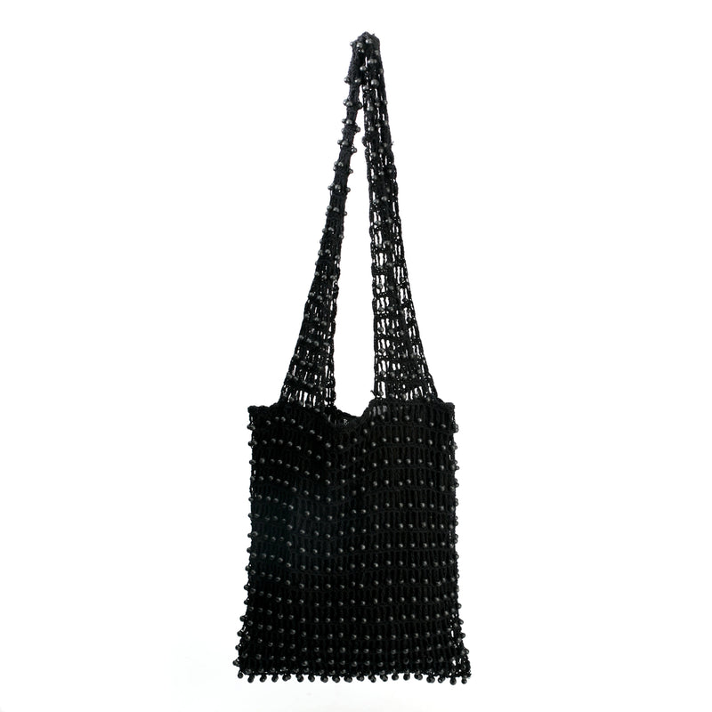 The Day in Day out Tote - Black – cotton decorative piece in black – product view 1