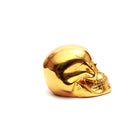 The Resin Skull Head Gold S in polyresin — handmade luxury statue curated by Laiyahome — view 2