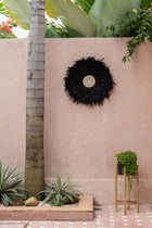 The Coastal Juju - Black - L in feather — handmade luxury wall decoration curated by Laiyahome — view 2