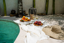 Nappe en lin blanc - 150 x 250 cm