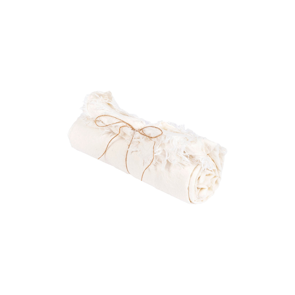 Nappe en lin blanc - 150 x 200 cm