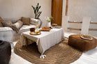 Toalha de mesa em linho - Bege - 150x250