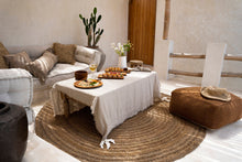 The Linen Tablecloth - Beige - 150x250 in linen — handmade luxury tablecloth curated by Laiyahome — view 2
