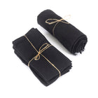 The Linen Tablecloth - Black - 150x250 – linen tablecloth in black – product view 5