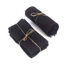 The Linen Tablecloth - Black - 150x250 – linen tablecloth in black – product view 5