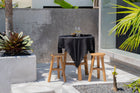 The Linen Tablecloth - Black - 150x250 – linen tablecloth in black – product view 4