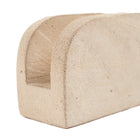 The Stone Tissue Holder in stone — handmade luxury napkin holder curated by Laiyahome — view 2