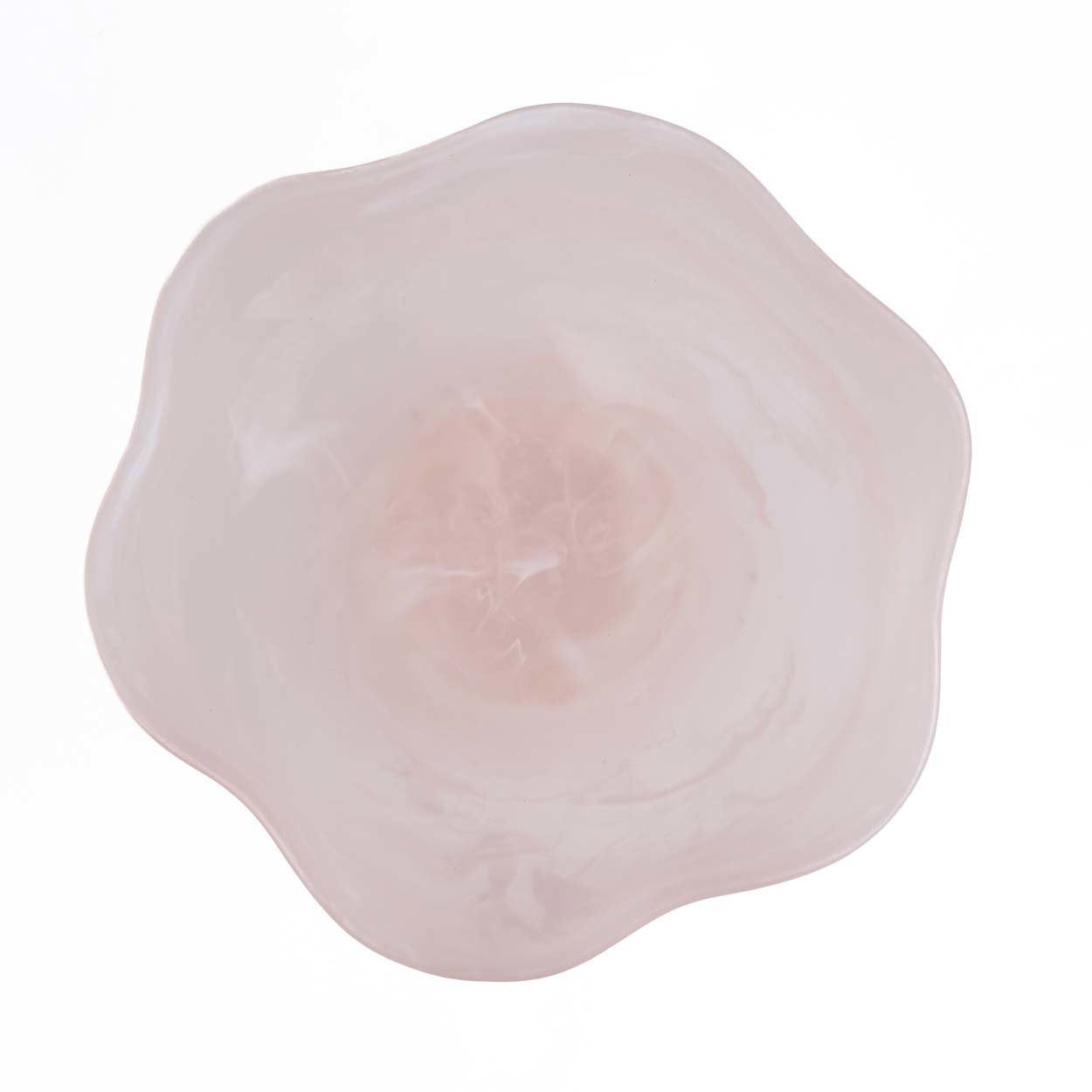 Suporte para fruta biológica em resina - Rosa e Branco