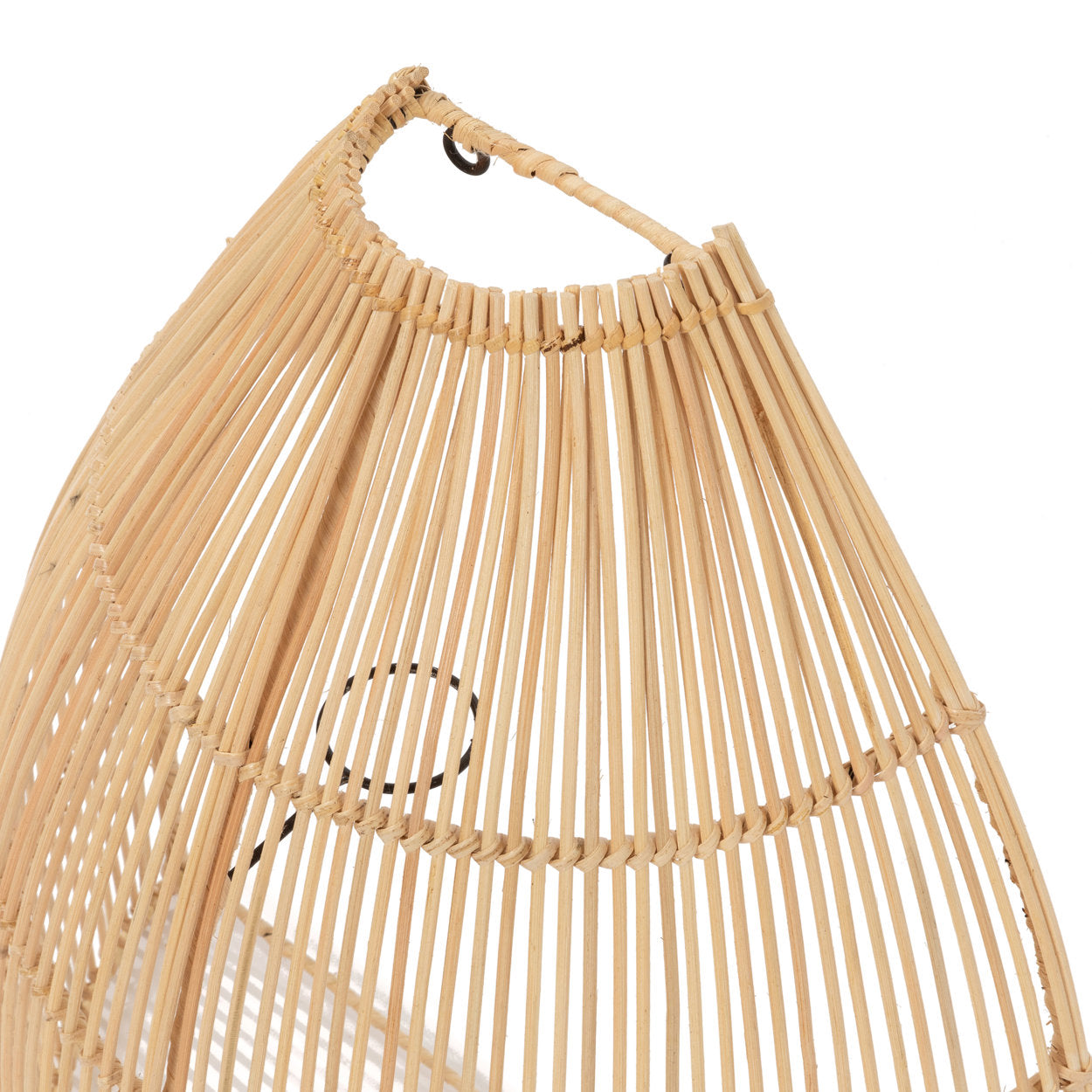 The Lalo Wall Applique - Natural - L – rattan wall light in beige – product view 2