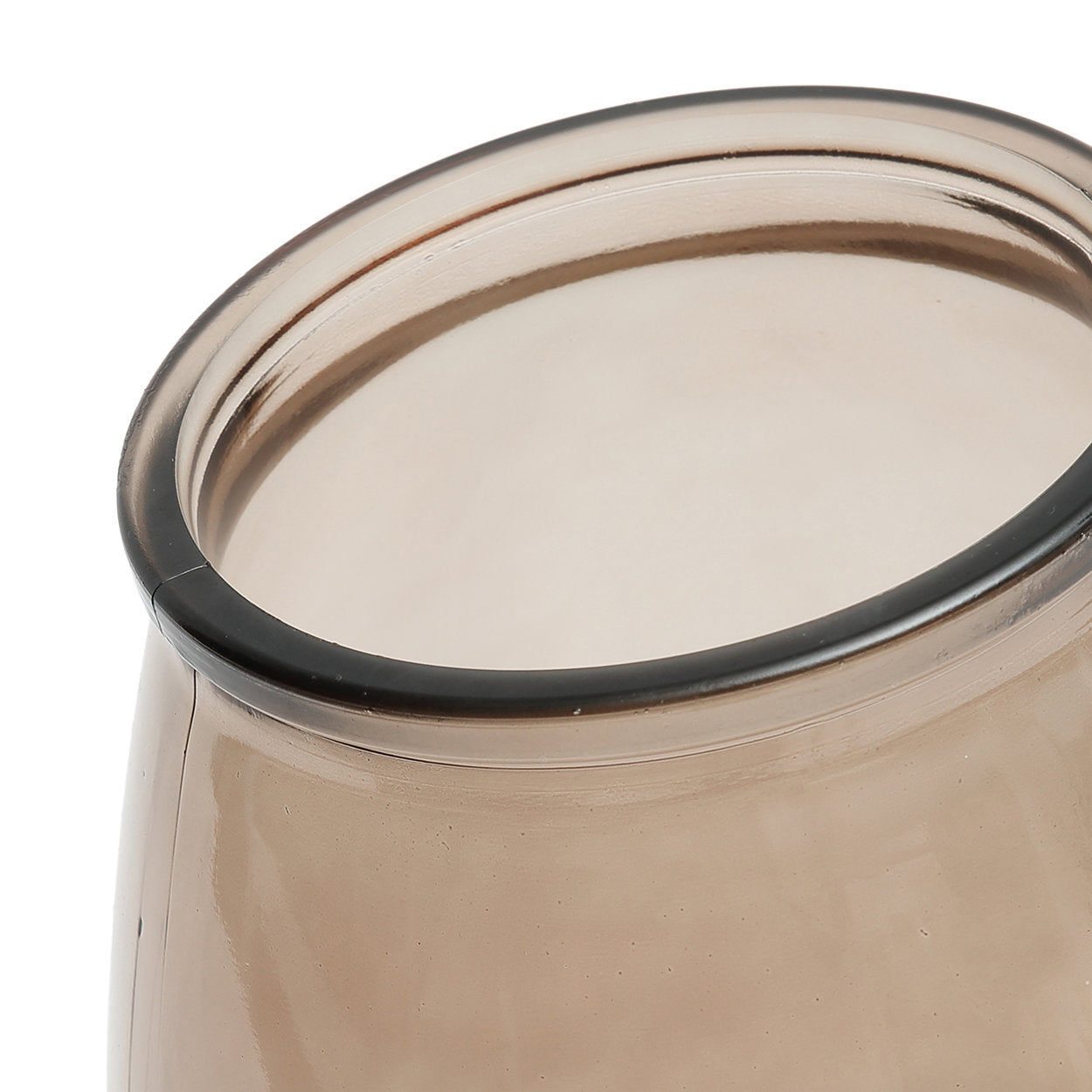The Qiezi Vase - Beige - M in glass — handmade luxury vase curated by Laiyahome — view 2