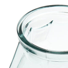The Wide Origami Vase - Blue in glass — handmade luxury vase curated by Laiyahome — view 2