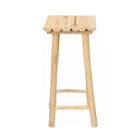 The Island Bar Stool - Natural in wood — handmade luxury bar stool curated by Laiyahome