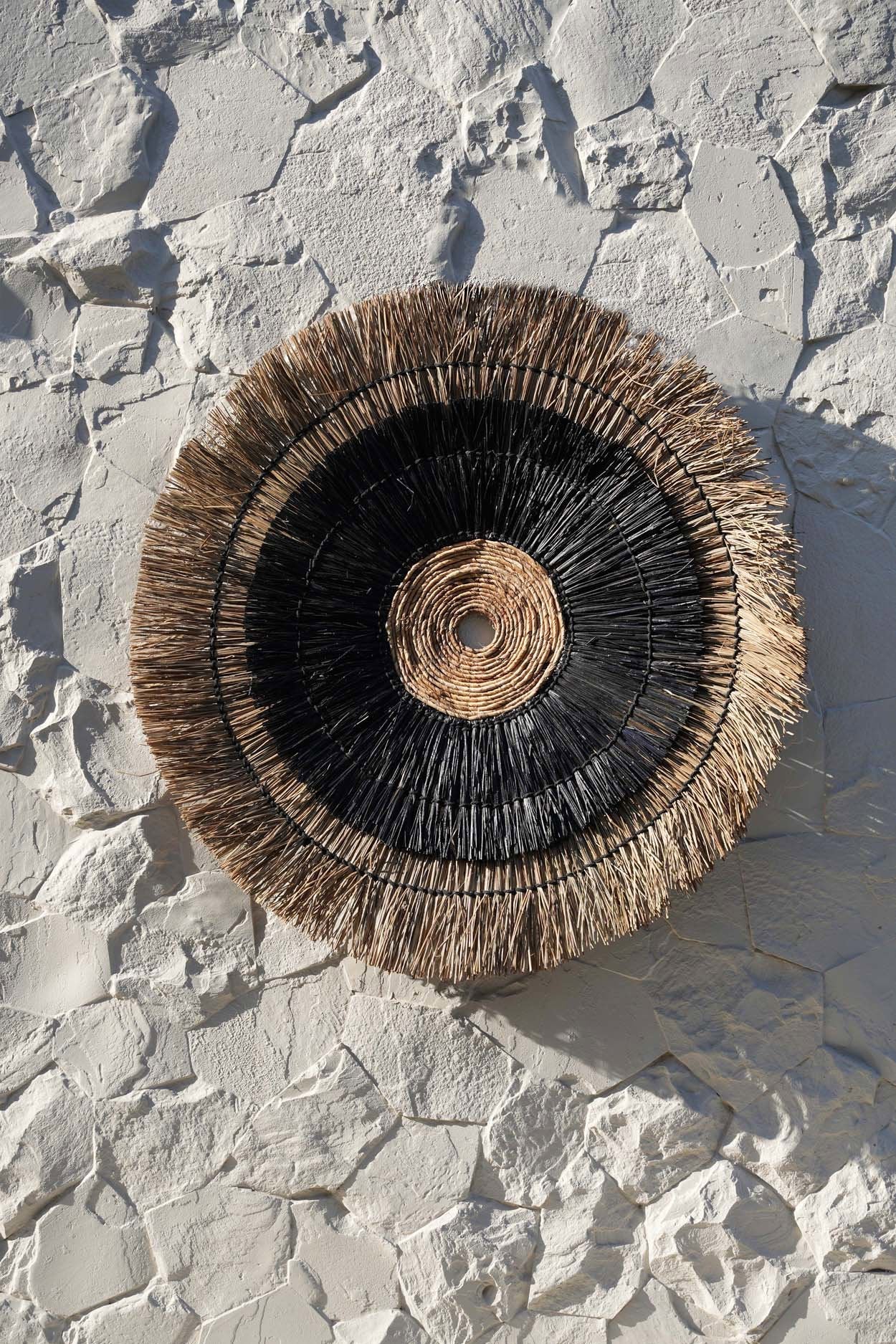 The Amazonia Wall Deco - Natural Black in palm leaf — handmade luxury wall decoration curated by Laiyahome — view 2