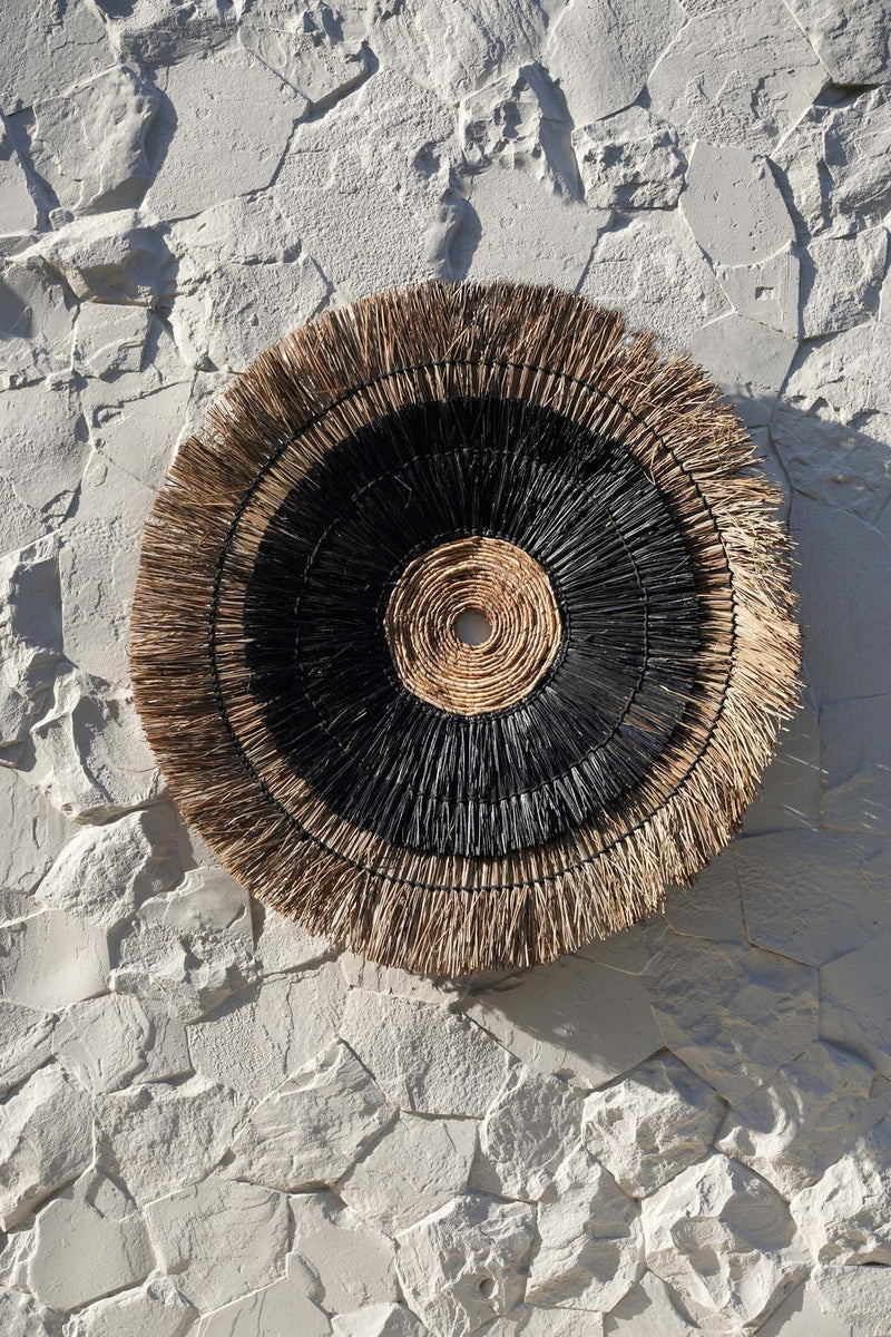 The Amazonia Wall Deco - Natural Black in palm leaf — handmade luxury wall decoration curated by Laiyahome — view 2