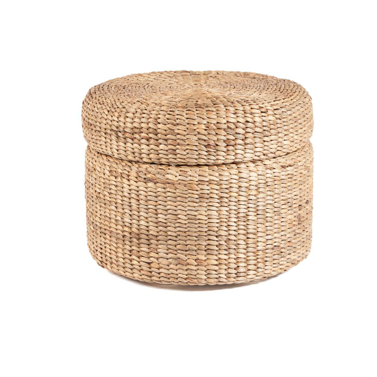 Puf baú circular - Natural