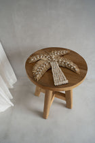 The Atziri Stool - Natural in wood — handmade luxury stool curated by Laiyahome — view 2