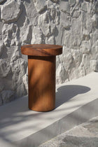 The Inti Side Table - Natural in wood — handmade luxury side table curated by Laiyahome — view 2