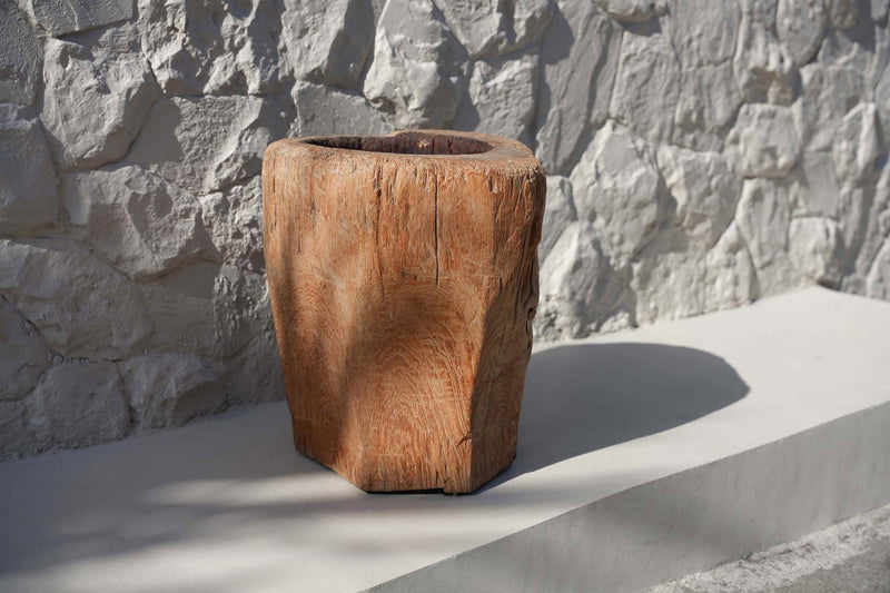 The Candle Trunk - Natural in wood — handmade luxury tea light holder curated by Laiyahome — view 2
