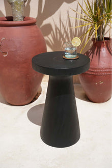 The Fiji Side Table - Black in wood — handmade luxury side table curated by Laiyahome — view 2
