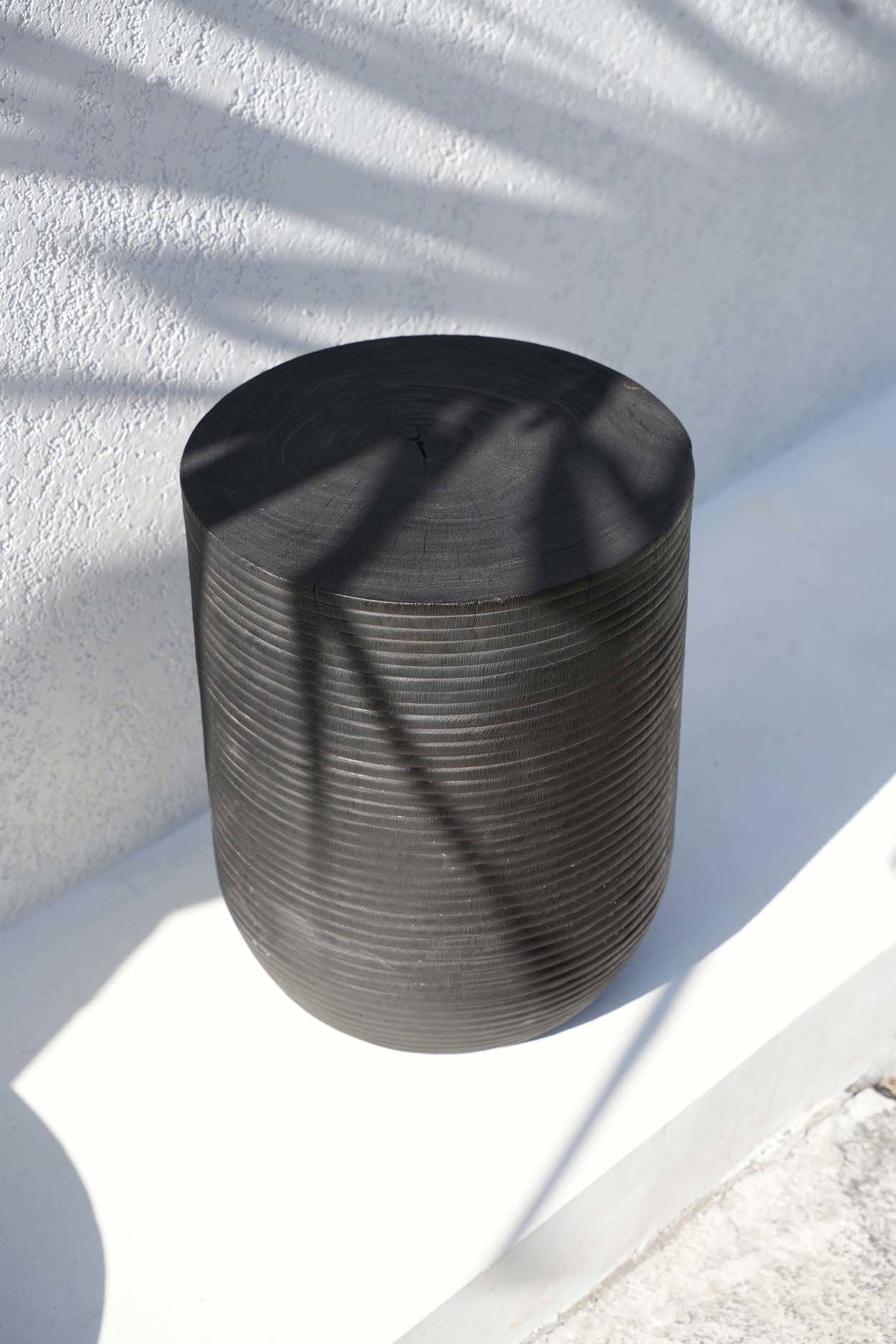 The Buntuk Stool - Black in wood — handmade luxury stool curated by Laiyahome — view 2