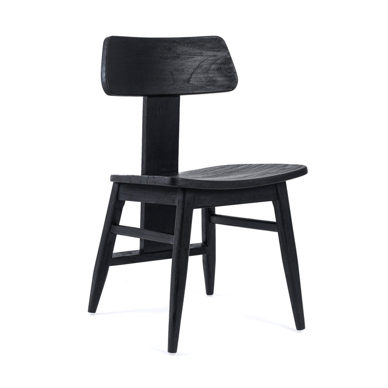 The LovYa Dining Chair - Black in wood — handmade luxury dining chair curated by Laiyahome