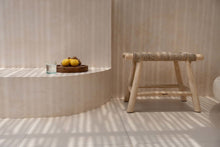 Tabouret Porto en jonc de mer - Naturel - M