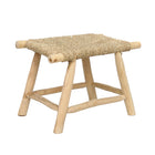Tabouret Porto en jonc de mer - Naturel - M